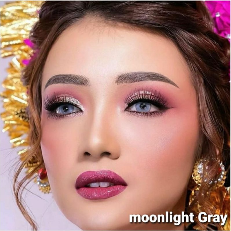 SOFTLENS MOONLIGHT BROWN Gray NORMAL MINUS S.D -6.00