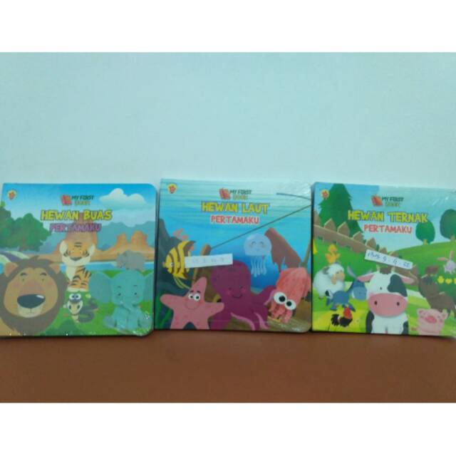 My first book puzzle book hewan buas,ternak, laut