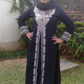 IMTIYAAZ Grosir BAJU  Gamis  Abaya Arab  Hitam  Cantik Polos 