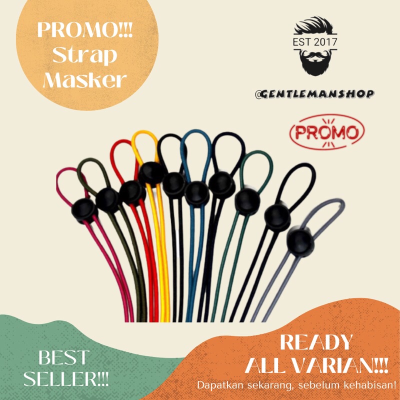 Strap Masker | Connector Masker | Lanyard | Strap Masker Hijab | Konektor Masker 2 in 1