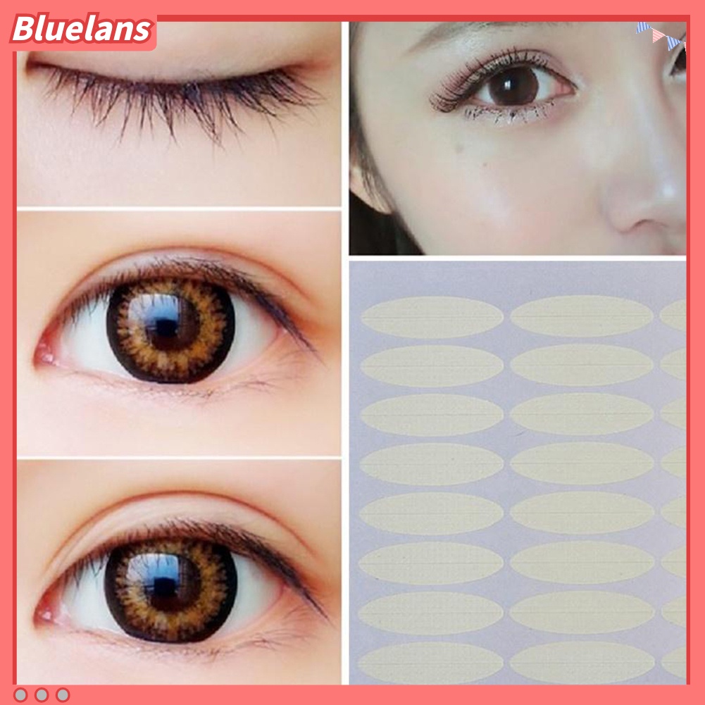 Bluelans 48Pcs Stiker Kelopak Mata Ganda Super Lengket Untuk Alat Makeup Kecantikan