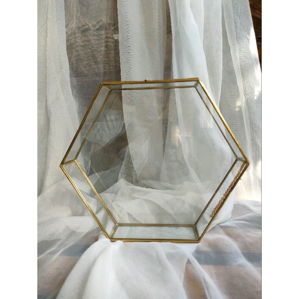 FRAME TERARIUM BENTUK DOME SIZE 20 X 30 seserahan hantaran rustic