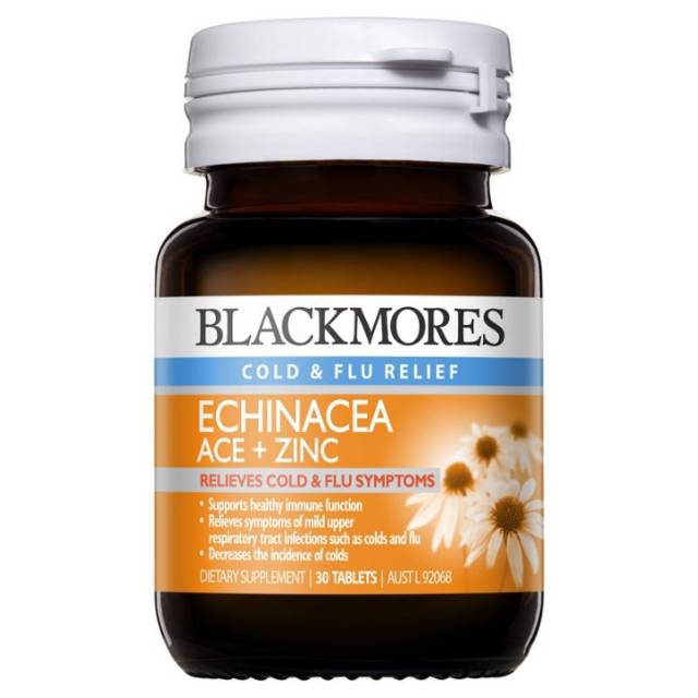 Blackmores echinacea ace + zinc/ vitamin blackmores/kesehatan/health supplemen/echinacea