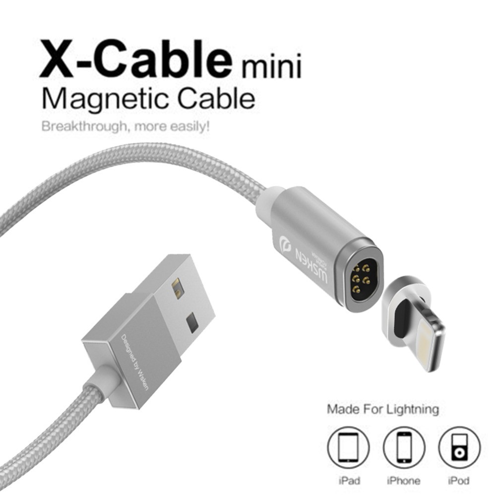 157 WSKEN X-Cable Mini 2 Magnetic Cable 2 in 1 for Micro USB and Lighting