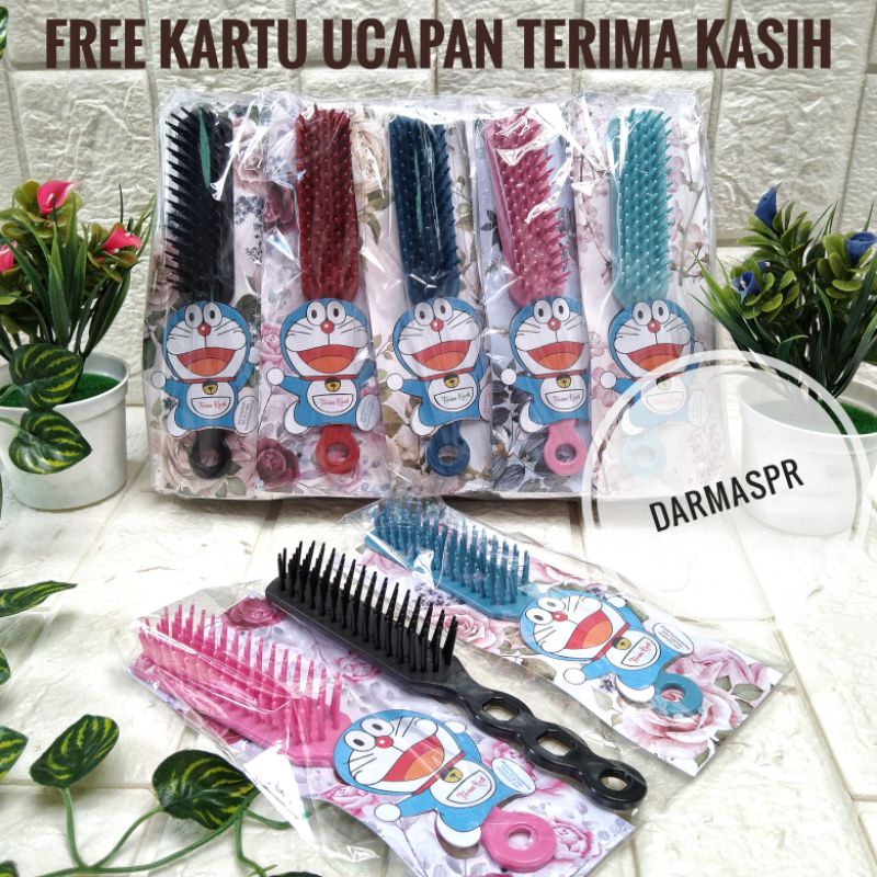 Souvenir Sisir SIKAT Kemasan ALAS BERMOTIF DORAEMON Souvernir Hadiah Pernikahan Sovenir Murah