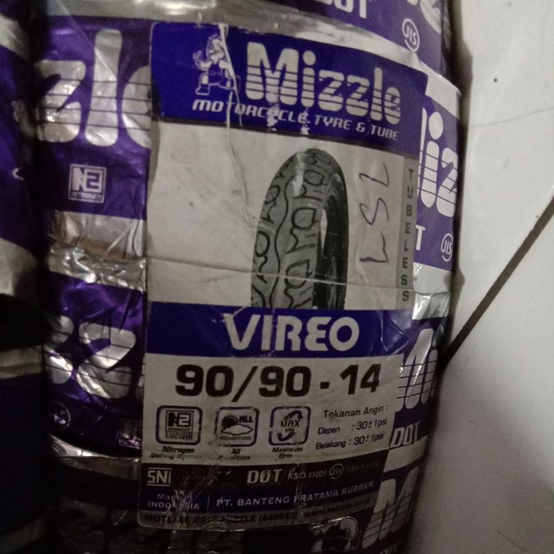 BAN TUBLES 90 90 14 MIZZLE VARIO BEAT SCOOPY MIO DLL