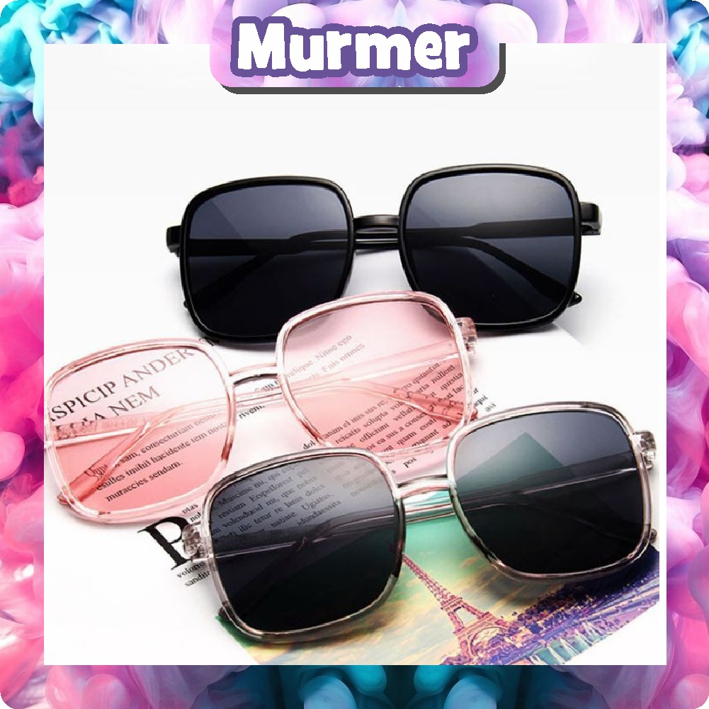 MurmerOfficial R449 Kacamata Wanita Hitam 6178 Kotak Gaya Style Sunglasses Kaca Mata Fashion Eyewear