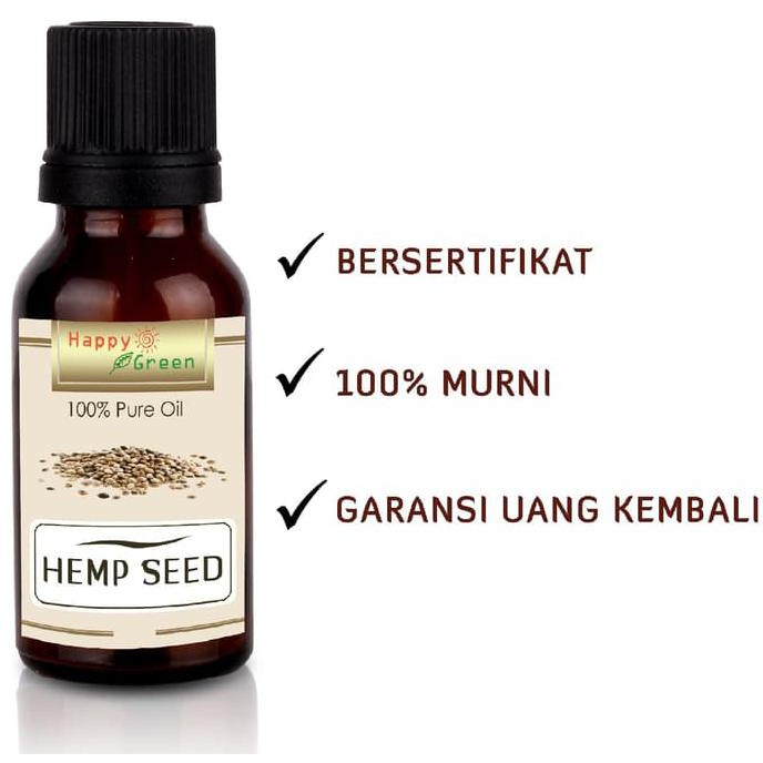 Promo Harga Termurah  Happy Green Hemp Seed Oil (10 ml ) - Minyak Biji Fumayin Terbaru