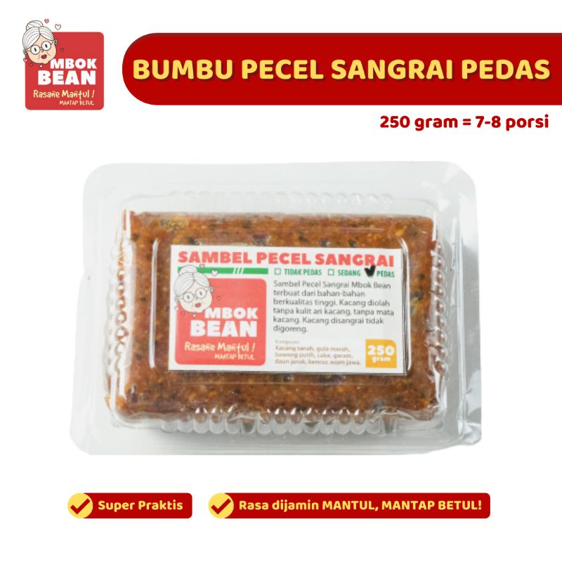 Jual BUMBU PECEL PEDAS BUMBU PECEL MBOK BEAN SAMBEL PECEL PEDAS BUMBU