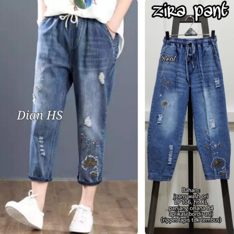 Zika Pant • jeans wash ORI • Lp 106•panjang 84 cm • fit XL