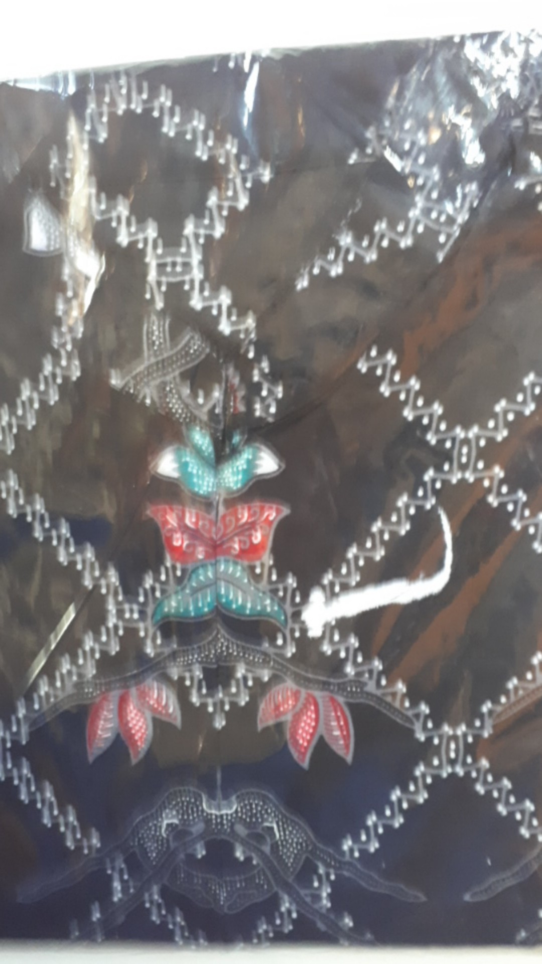 Batik Couple Keluarga Sania Ruffle Ori Ndoro Jowi Dnt Motif Rantai Abu