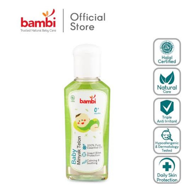 Bambi Minyak Telon 60 ml / Minyak Telon / Bambi / Minyak Telon Bambi / Bambi