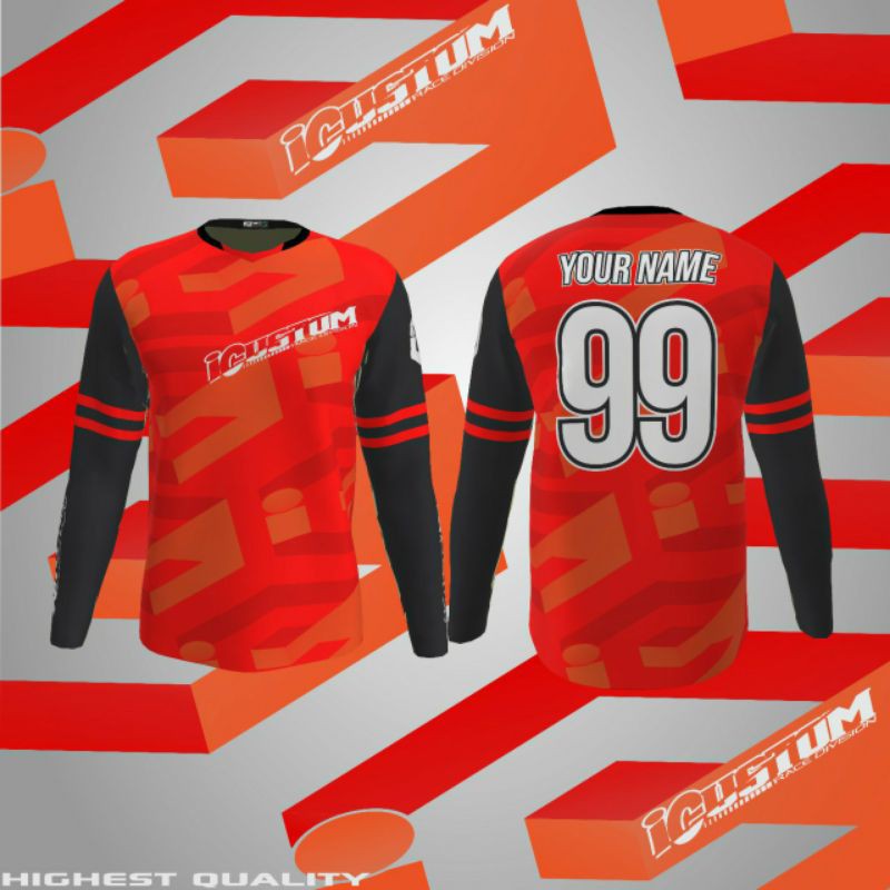 Jersey custom trail, jersey gowes & FREE STIKER