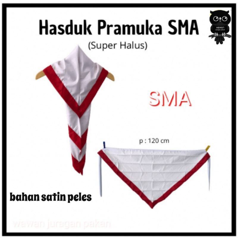 HASDUK KACU PRAMUKA SD SMP SMA JUMBO ATRIBUT PRAMUKA BAHAN SATIN