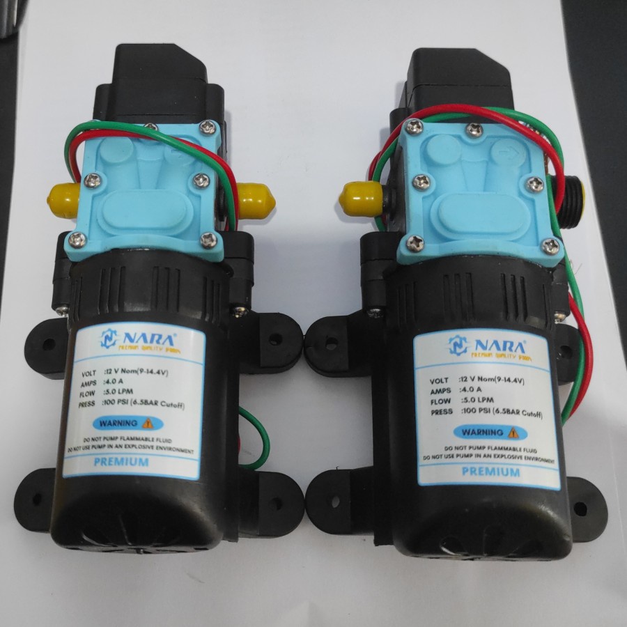 Mesin tangki semprot elektrik Dinamo motor Pompa Air DC 12V 5A NARA 100 PSI