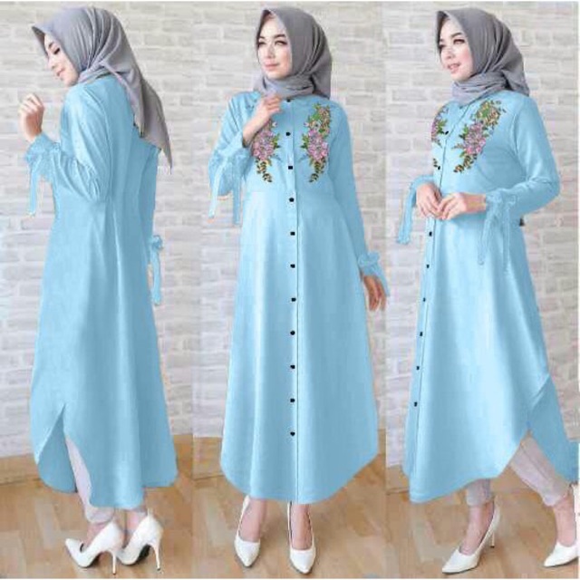 Tunik bunga fashion termurah// baju casual murah//tunik wanita bunga&quot;