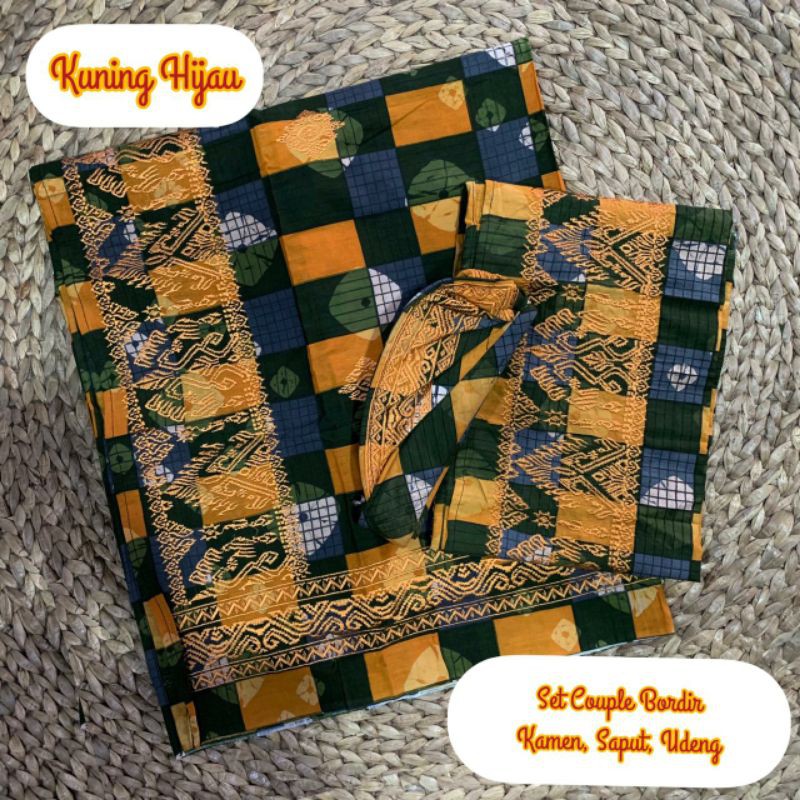 set couple endek bordir