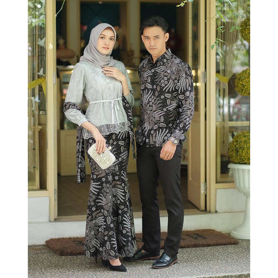 Batik Couple Kebaya Modern, Kebaya Tunangan Lamaran  Wisuda, Kebaya Kondangan, Kebaya Brukat-2