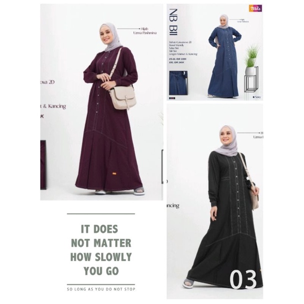 GERAI-Gamis Wanita Muslimah Nibras NB B11