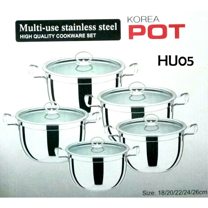 Panci Set Korea Pot Stainless