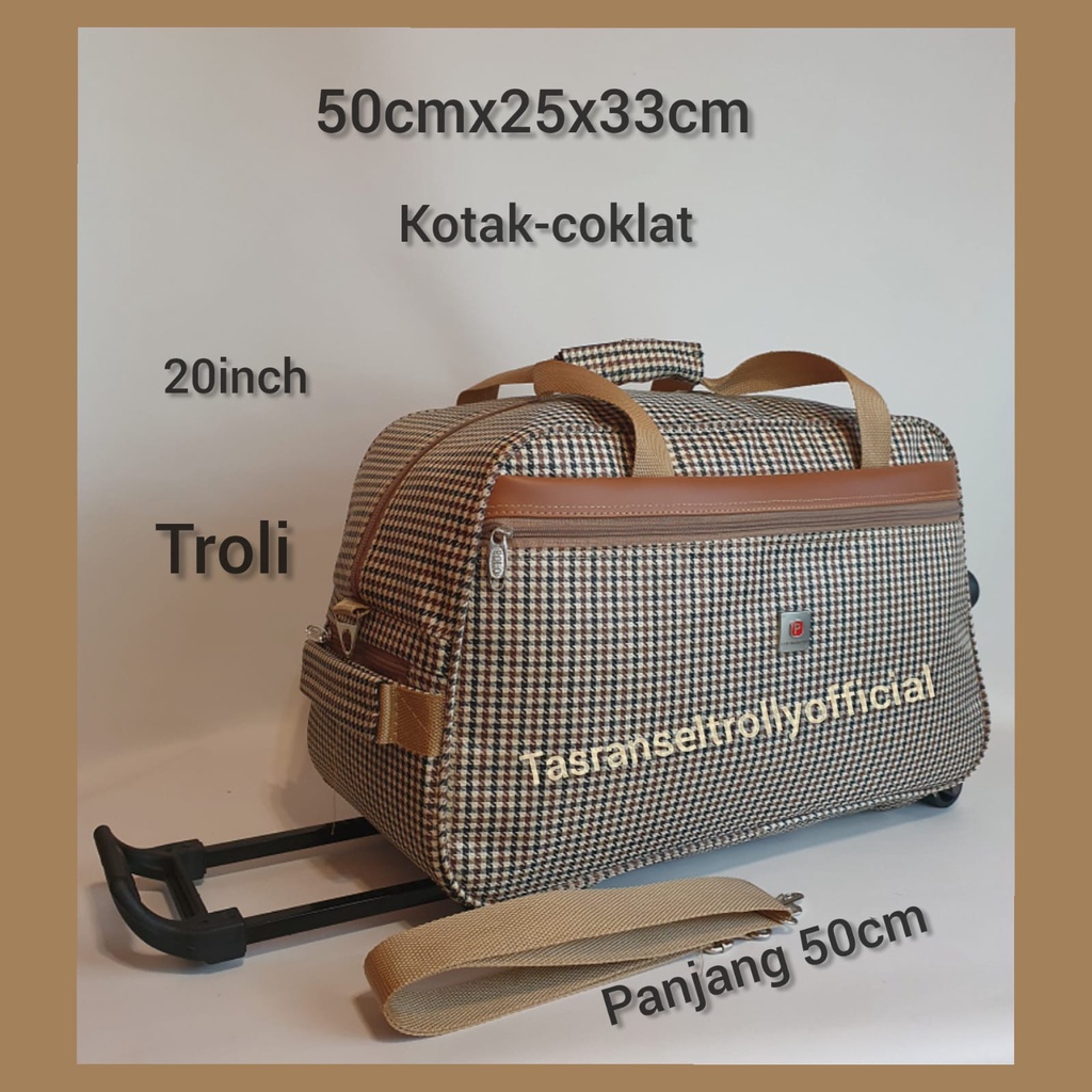 Tas Pakaian Troli Polo Interclub 50cmx24x30cm medium size100%original