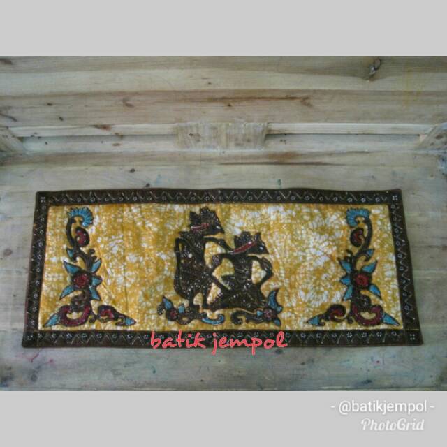 Taplak meja tamu batik motif rama shinta / loper batik