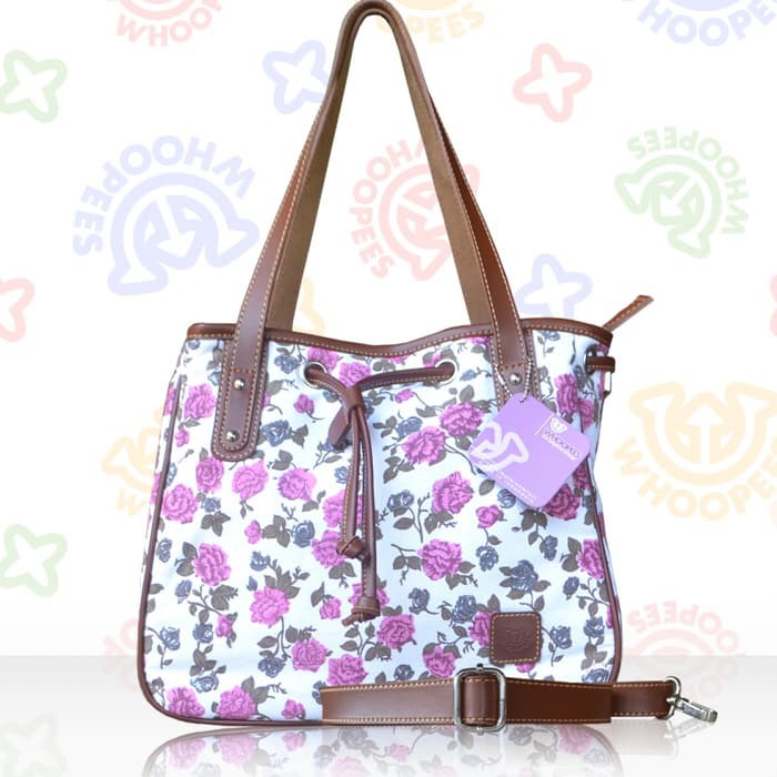 Tas Wanita Whoopees Sling Shoulder Tote Bag Selempang Cantik Cewek Branded Import Murah