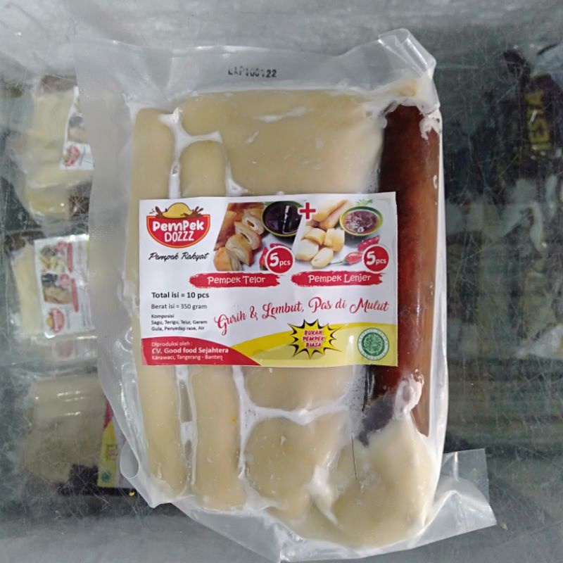 

PEMPEK DOZ ISI 10 PLUS KUAH CUKO MERK DOZZ