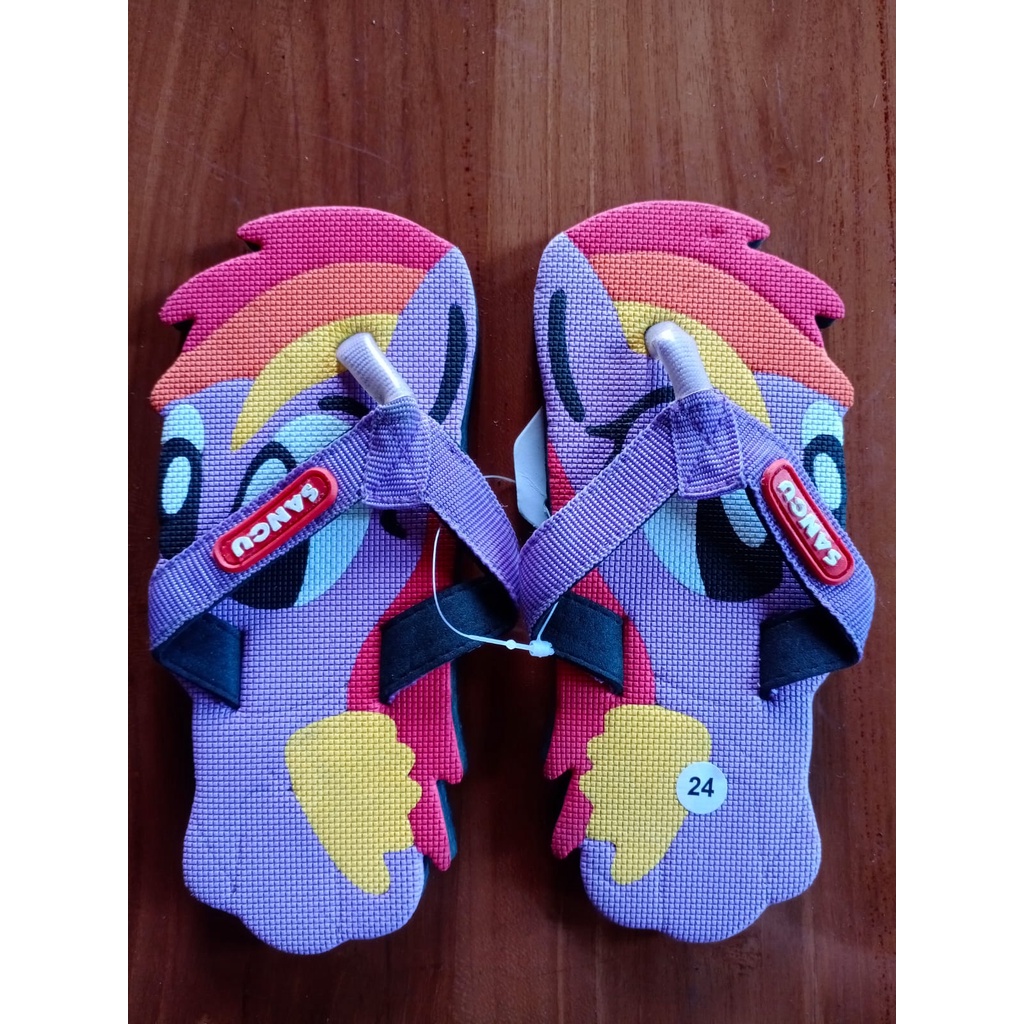 Sandal anak lucu PONY UNGU sancu pony ungu