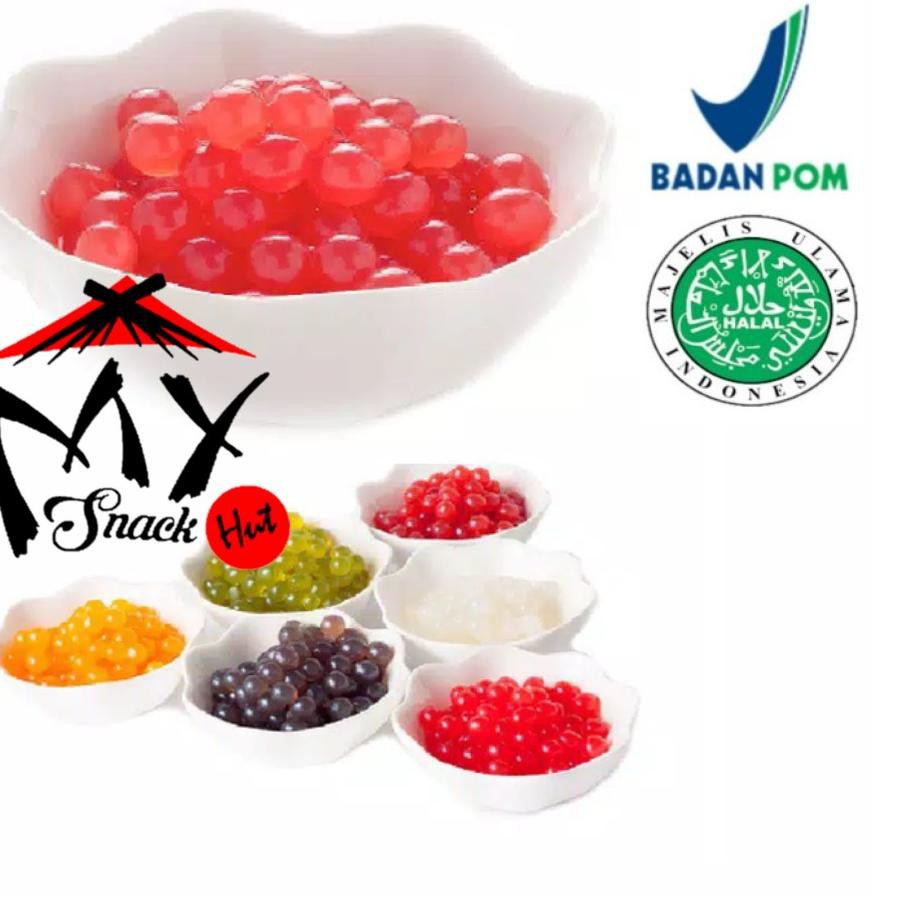 

『fast』 TAIWAN POPPING BOBA 250GR - BURSTING PEARL - TOPPING BABEL MINUMAN - POP BUBBLE MULUT MELETUS