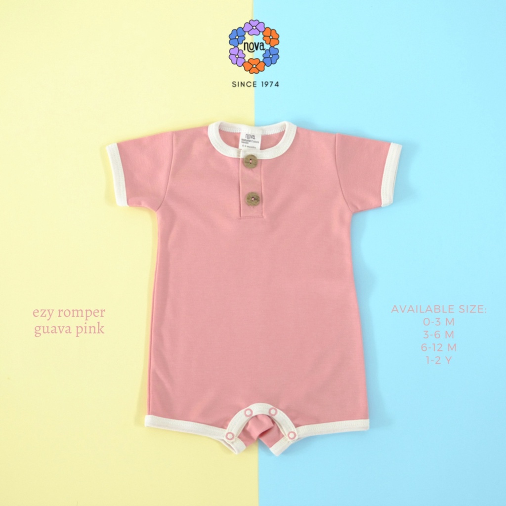 Nova Ezy Romper Polos - Jumper Pendek Bayi dan Anak SNI