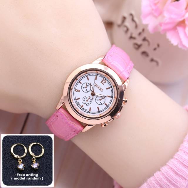 Jam Tangan Wanita Guess Limited Free Anting