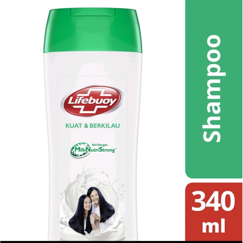 Lifebuoy Shampoo Strong and Shiny 340ml - Perawatan Rambut Berkilau