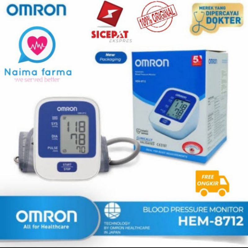 Tensimeter Digital Omron Hem 8712/Tensimeter Omron 8712 Original/Omron Hem8712