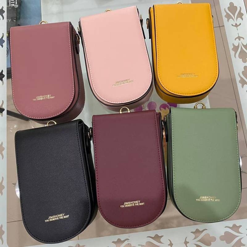 LOUISA MINI BAG JIMSHONEY varian lama Motif Bunga pada tali pendek nya ( READY STOCK, SIAP KIRIM )