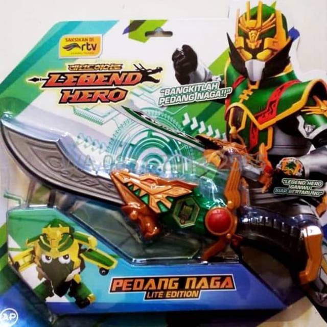 SENJATA PEDANG LEGEND HERO NAGA HIJAU - MAINAN ANAK 
