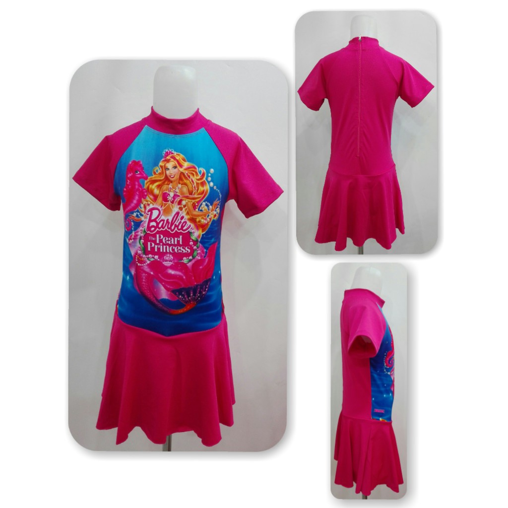 Baju Renang Anak BARBIE ROK Jibun1449 (br)