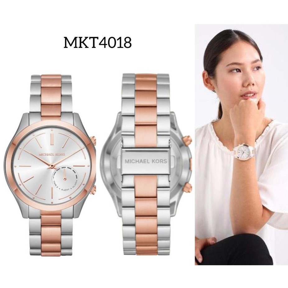 jam michael kors smartwatch silver gold mkt4018