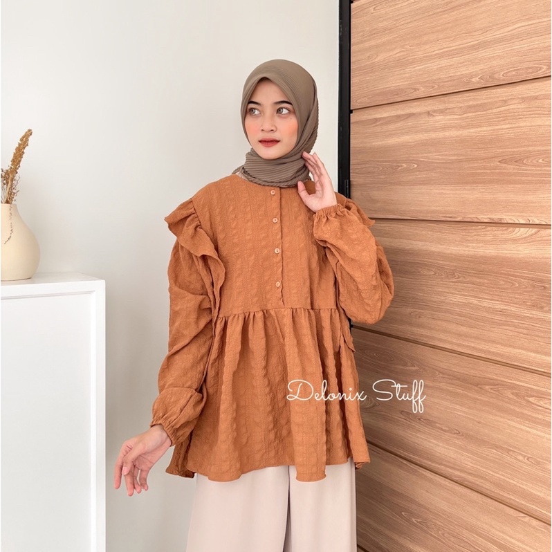 Lavera crinkle blouse