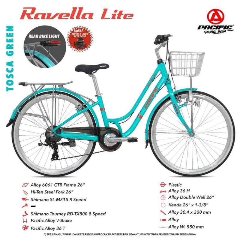 CTB 26 PACIFIC RAVELLA LITE ALLOY 8spd