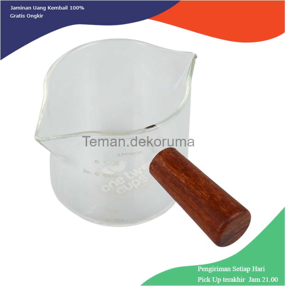 TD-AI One Two Cups Gelas Takar Espresso Measuring Cup Double Mouth - S08