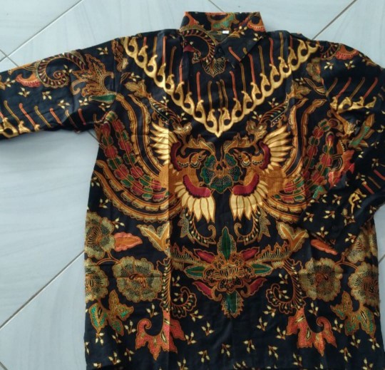 Kemeja Batik Pria Lengan Panjang Murah Seragam M L Xl Xxl