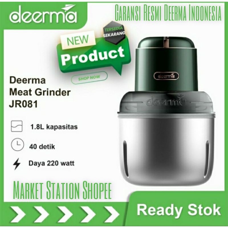 Deerma JR081 Wireless Matryoshka Meat Grinder Stainless Steel  Food Blender