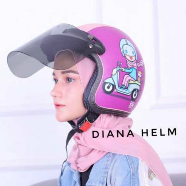 HELM BOGO HIJAB PINK,HELM BOGO HIJAB MERAH,HELM BOGO HIJAB UNGU,HELM BOGO FULLPRINT HIJAB SYARI