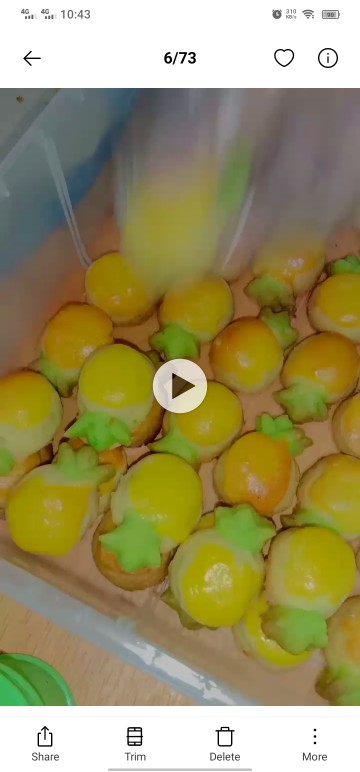 Dapurmami Silikon Buah Nanas Cetakan Coklat Puding Jelly Cookies Cetakan Es Batu