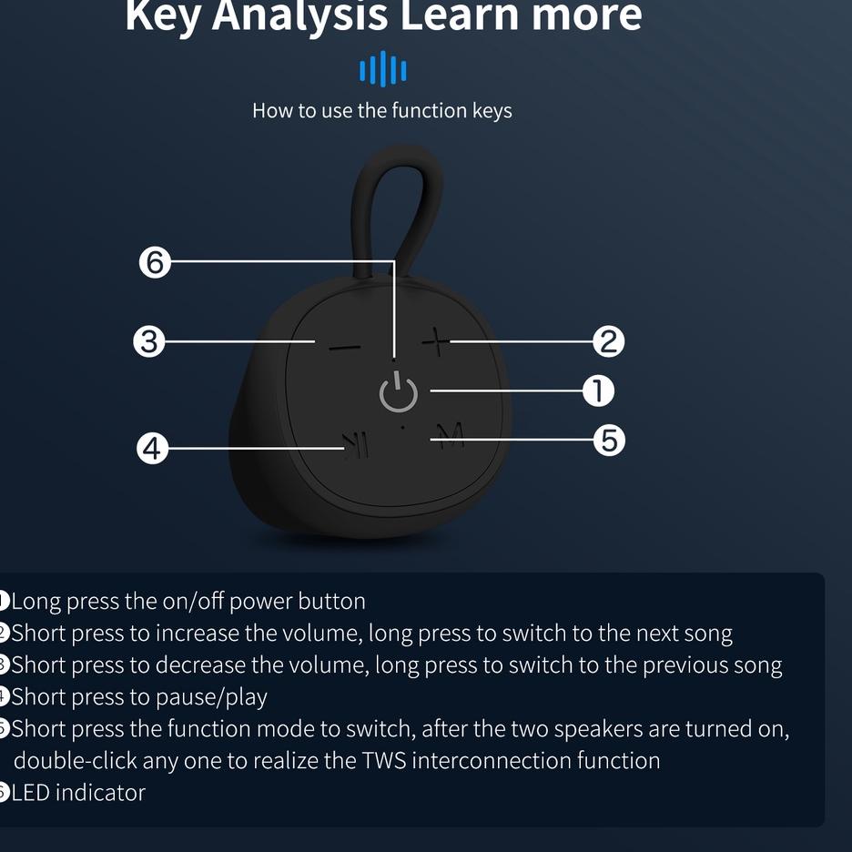 ジ Speaker Bluetooth Portable Bluetooth Hitz TWS Speaker Bluetooth Super Bass JS06