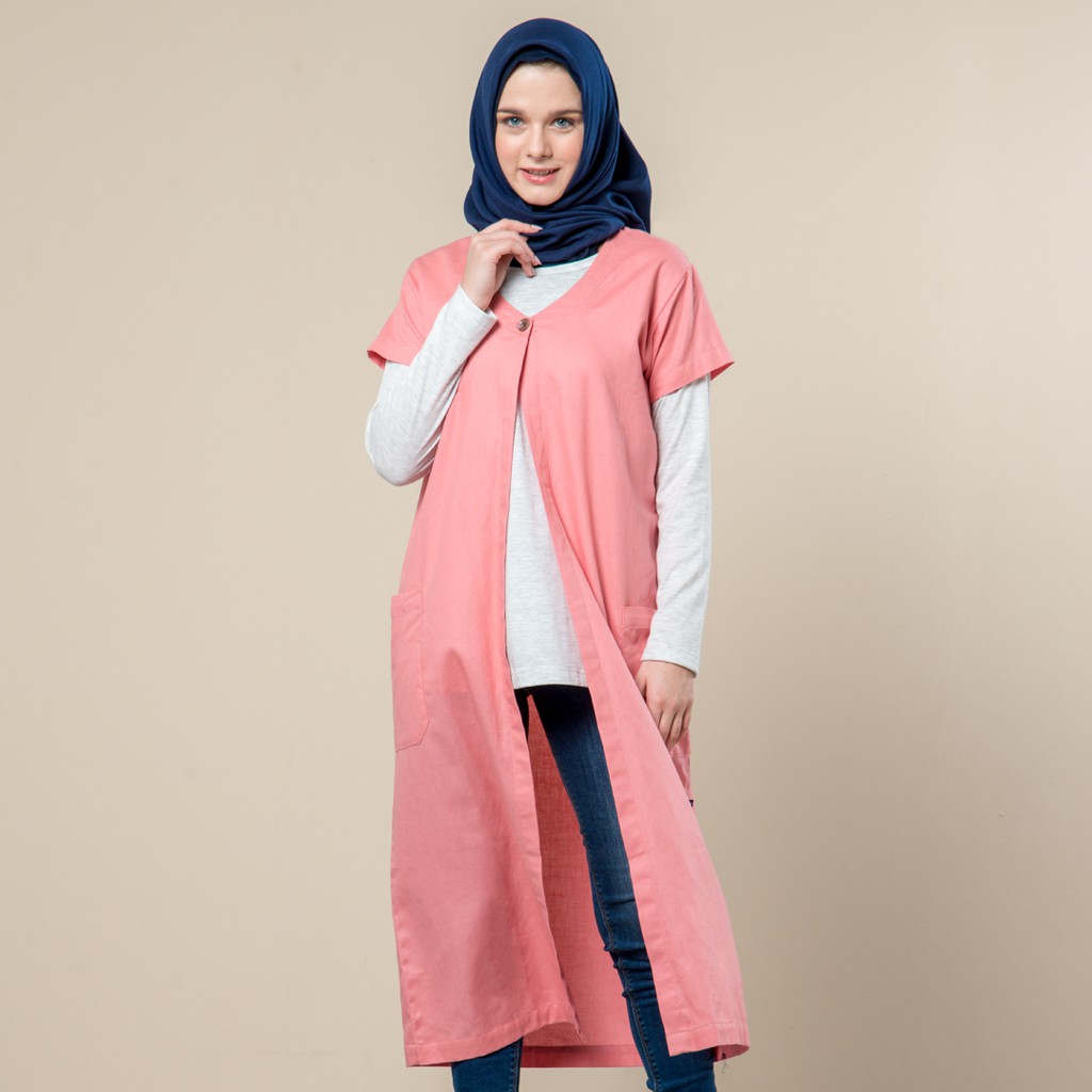 Flamoush Finnea Pink Kemeja Casual Wanita
