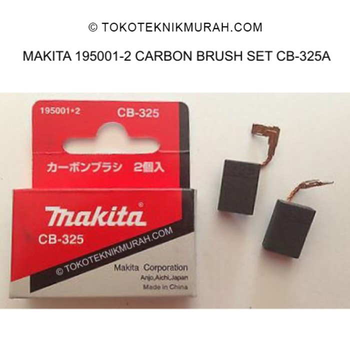 Makita 195001-2 Carbon Brush Set CB-325A / CB325A Borstel