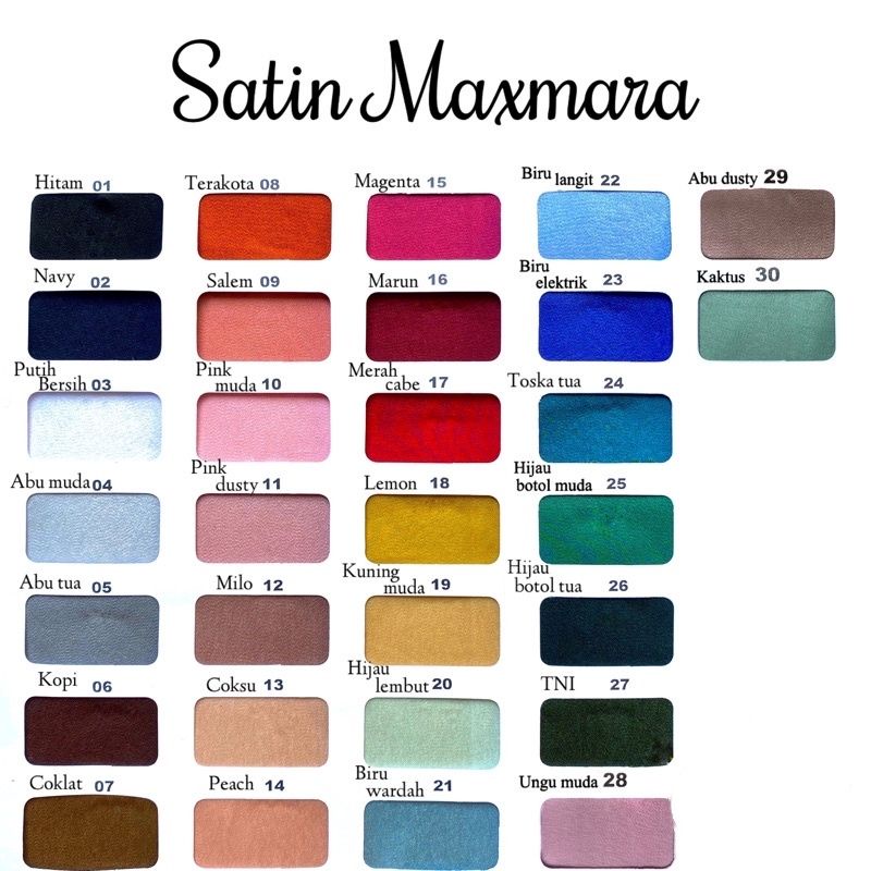 Kain Satin Maxmara Premium Meteran