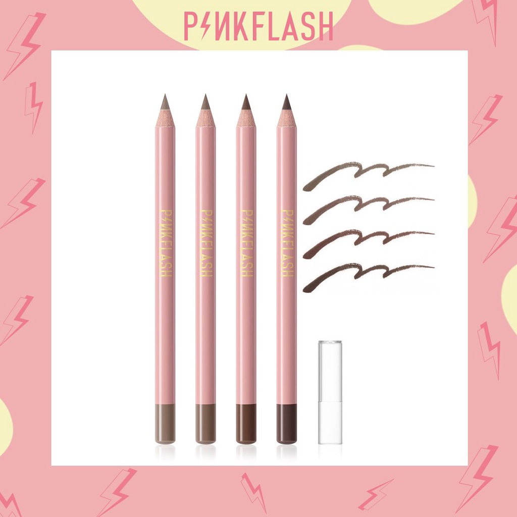 PINKFLASH #Ohmyemoji Pensil Alis Anti Air Tahan Lama -4 Warna PF-E02